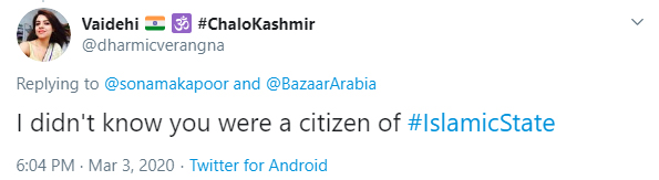 مجھ پر تنقید کرنےوالے اندھے اور جاہل ہیں ، سونم کپور