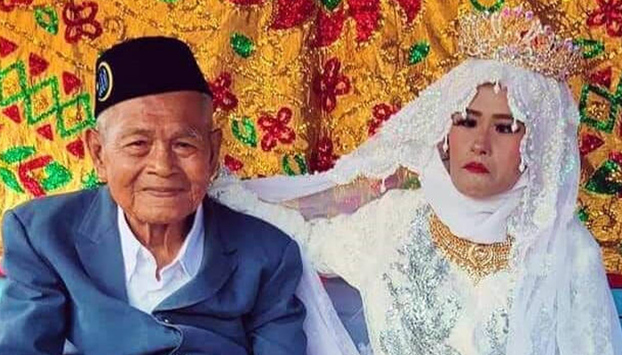  103سالہ شخص کی نوجوان لڑکی سے شادی،ویڈیو وائرل 
