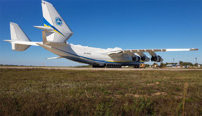 دنیا کے سب سے بڑے کارگو طیارے کی یوکرائن میں آزمائشی پرواز