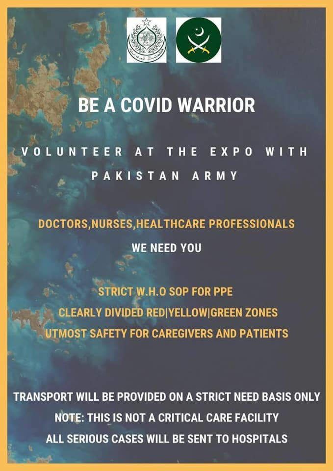 کورونا، کراچی ایکسپو سینٹر میں ینگ ڈاکٹرز اور نوجوانوں کا قابل فخر جذبہ 
