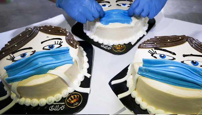 فلسطینی بیکر نے ’کورونا کیک ‘تیار کرلیا