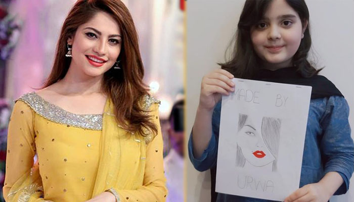 نیلم منیر کی ننھی مداح نے اُن کا خاکہ تیار کرلیا