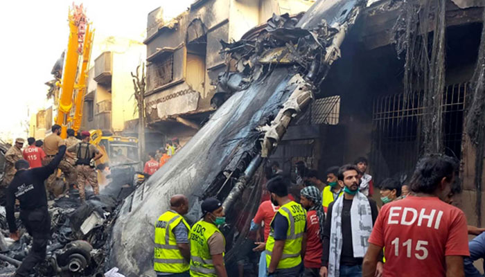 کراچی طیارہ حادثہ، جاں بحق 41 افراد کی شناخت ہوگئی