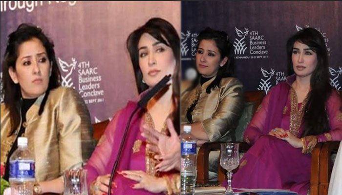 ریما خان کی بھارتی اداکارہ کیساتھ یادگارتصویر