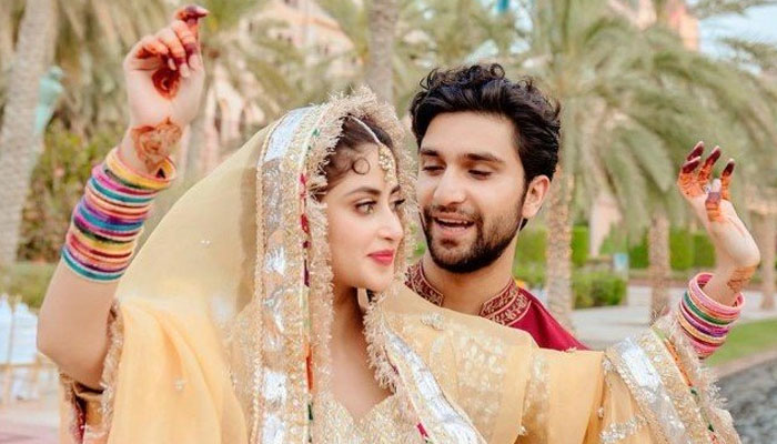 احد اور سجل کے ڈانس کی تصویر وائرل