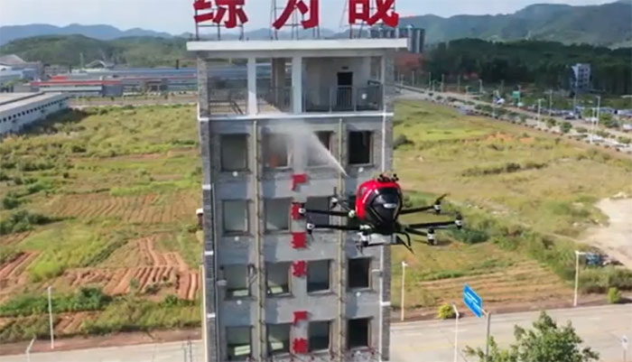 چین نے آگ بجھانے والا جدید ترین ڈرون تیار کرلیا