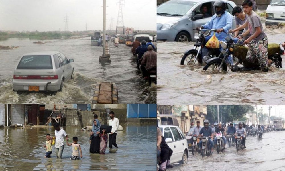 کراچی: سب سے زیادہ بارش PAF فیصل بیس پر ریکارڈ