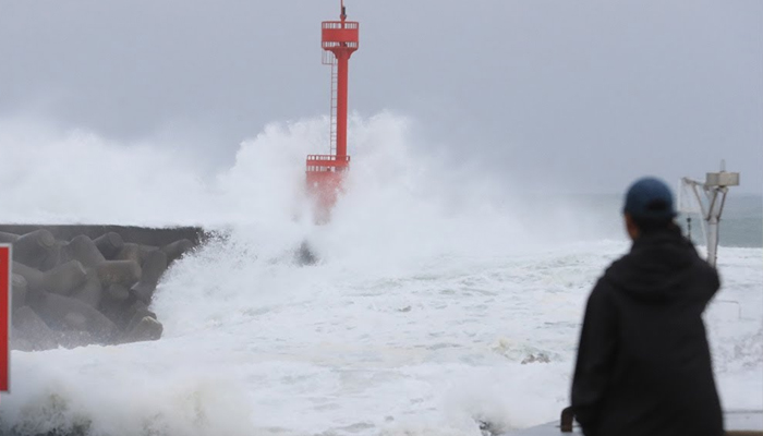 جنوبی کوریا :سمندری طوفان’ میسک ‘نے تباہی مچادی