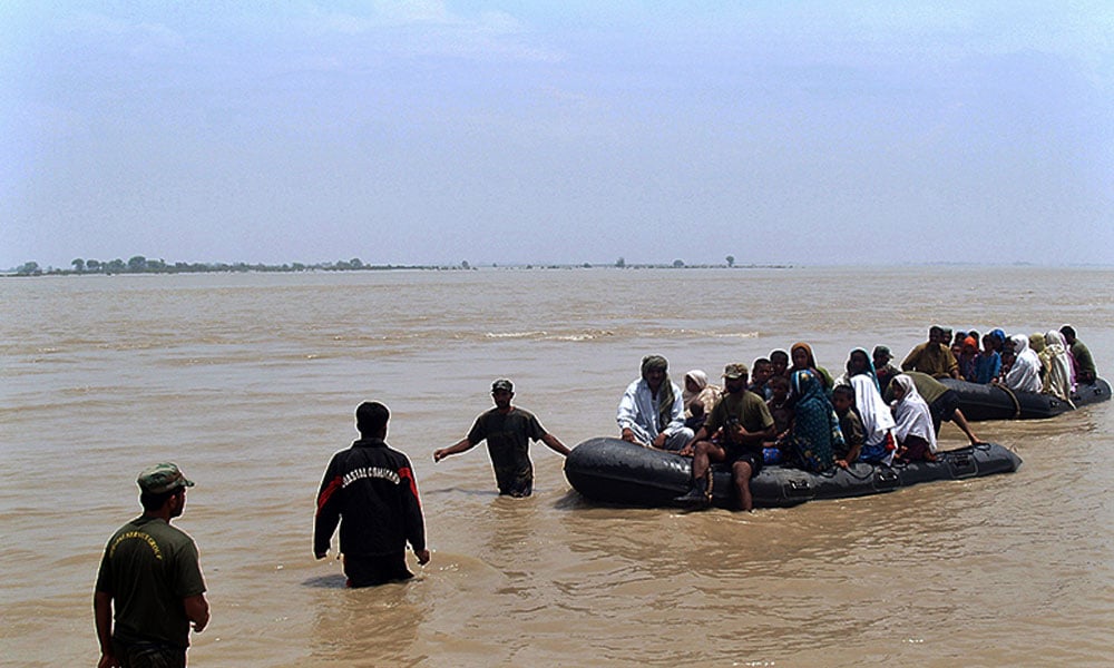 جھنگ، دریائے چناب میں درمیانے درجے کا سیلاب