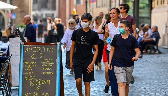 اٹلی: کورونا ایمرجنسی میں31 جنوری تک توسیع، ماسک کی پابندی لازمی
