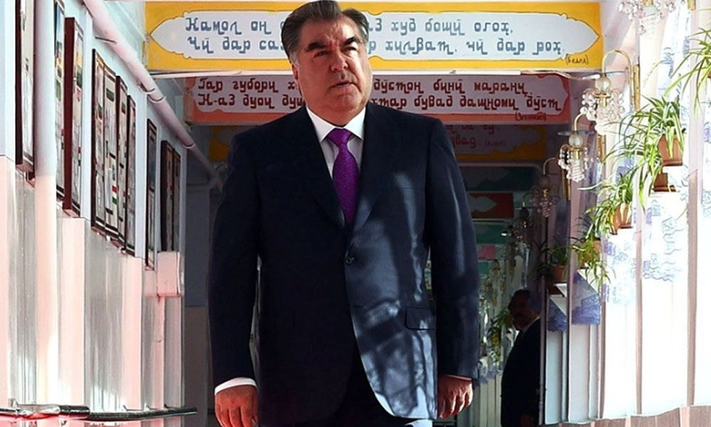 تاجکستان انتخابات:صدر امام علی نے 90 فیصد سے زائد ووٹ حاصل کرلیے
