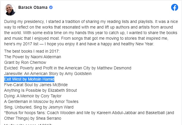 اوباما کے پسندیدہ پاکستانی مصنف کون؟