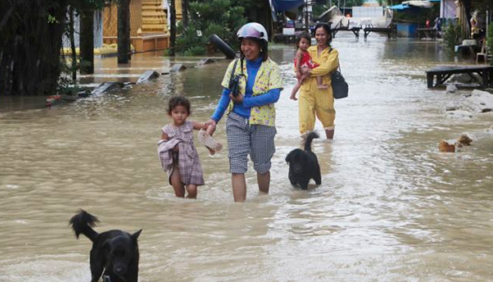 کمبوڈیا، شدیدبارش اور سیلاب سے 34 افراد ہلاک