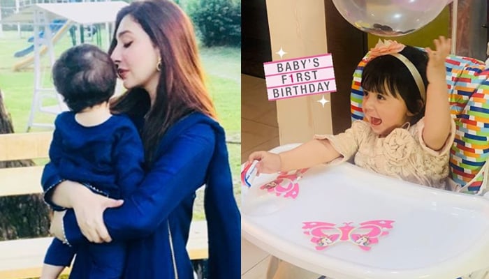عائشہ خان کی بیٹی کی پہلی سالگرہ 