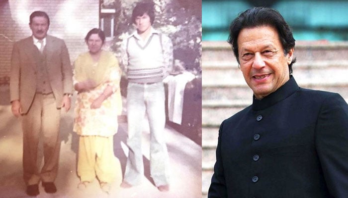 عمران خان کی والدین کے ساتھ نایاب تصویر وائرل 