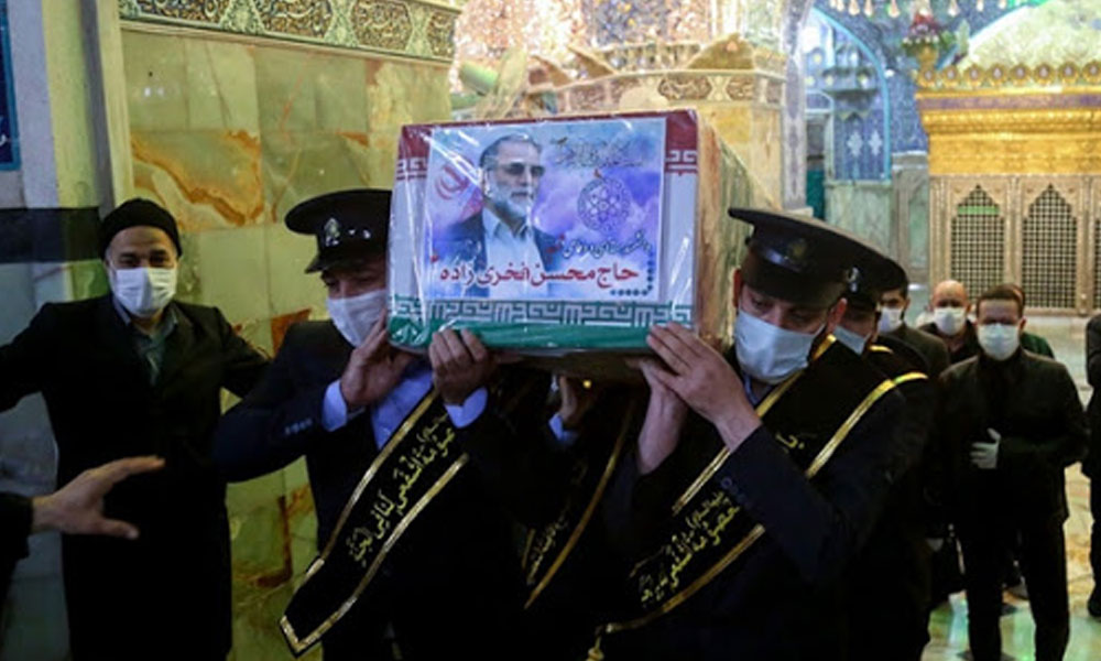 محسن فخری زادہ کی تہران میں تدفین
