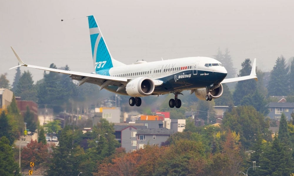 بوئنگ 737 میکس کی 20 ماہ پابندی کے بعد پہلی کامیاب پرواز