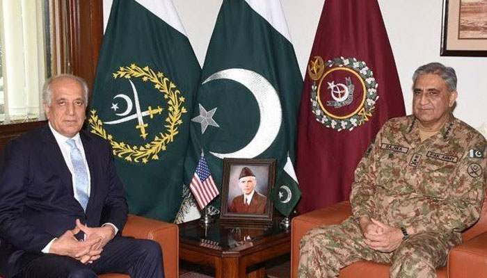 آرمی چیف سے زلمے خلیل زاد، جنرل آسٹن اسکاٹ کی ملاقات، افغان مفاہمتی عمل پر گفتگو