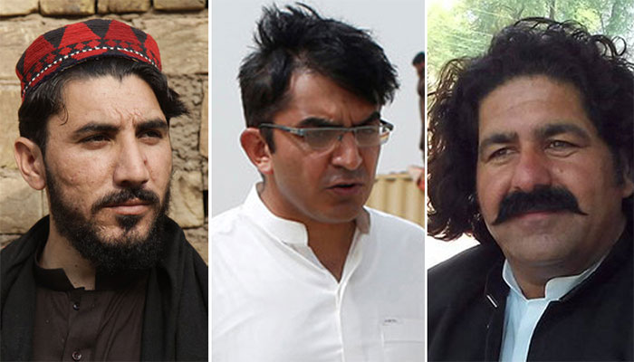 علی وزیر ، محسن داوڑ اور منظور پشتین کے خلاف سہراب گوٹھ تھانہ میں مقدمہ درج ہے