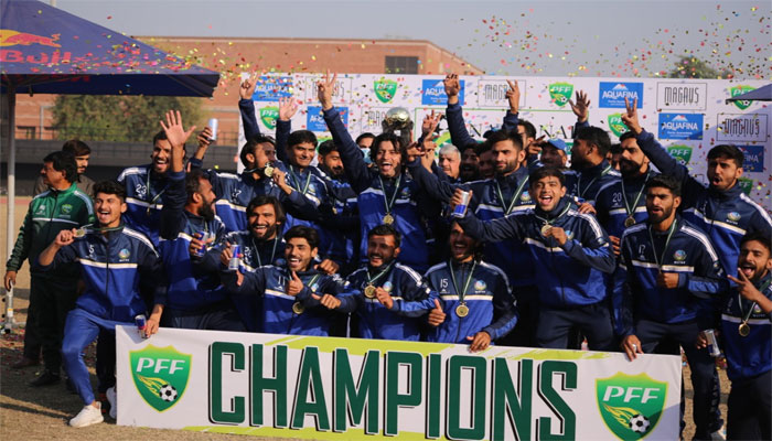 پاکستان واپڈا نے چیلنج کپ فٹ بال ٹورنامنٹ جیت لیا