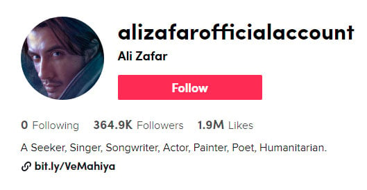 علی ظفر کی ٹک ٹاک ویڈیو کے سوشل میڈیا پر چرچے