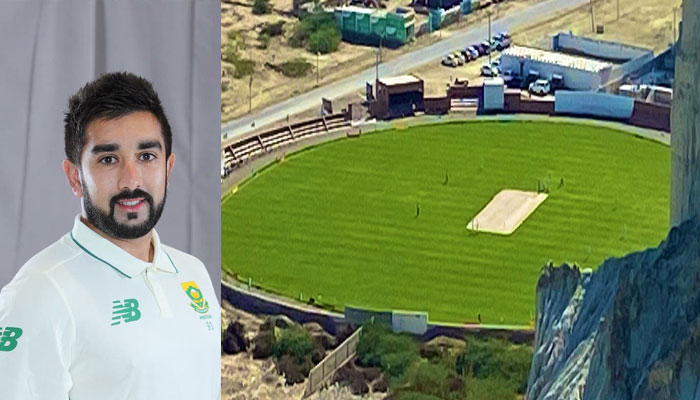 جنوبی افریقہ کھلاڑی تبریز شمسی گوادر اسٹیڈیم کے سحر میں مبتلا