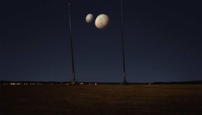 دبئی: اماراتی خلائی مشن کی کامیابی خوشی، آسمان پر دو چاند دکھائے گئے