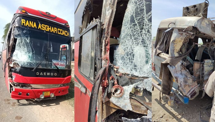 ملتان: مسافر کوسٹر اور بس میں تصادم، 4 مسافر جاں بحق