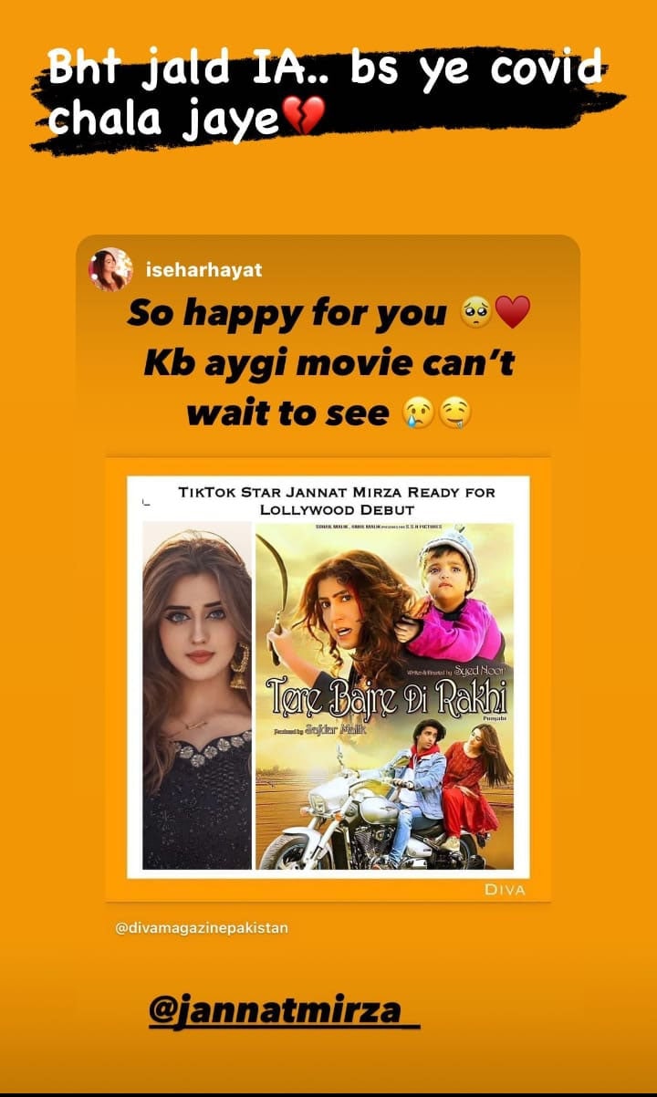 جنت مرزا کی نئی فلم کب آئے گی؟