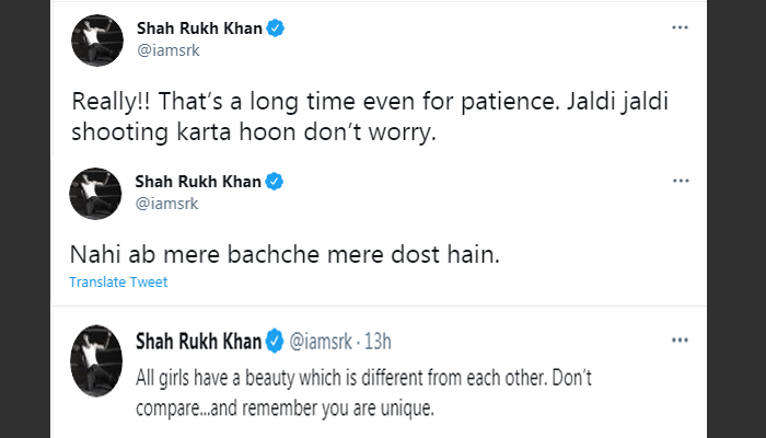 شاہ رخ خان نے سلمان اور عامر سے متعلق کیا کہا؟