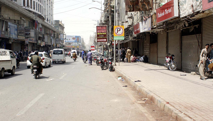 کراچی میں ہفتے کے روز مارکیٹیں بند رہیں