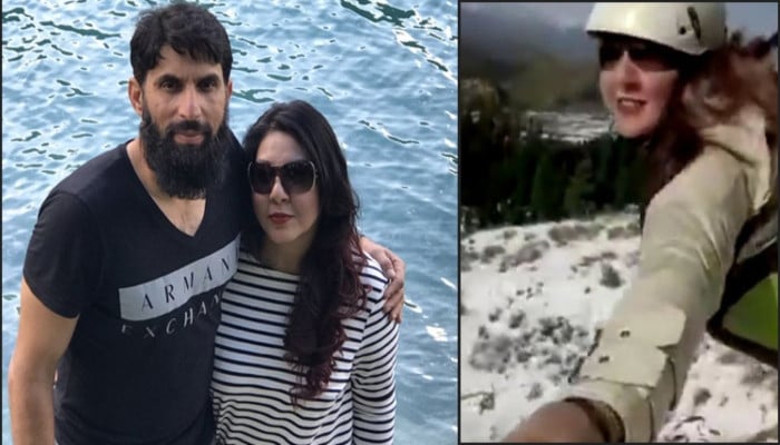 Misbah-ul-Haq's wife Uzma shares video from paragliding adventure