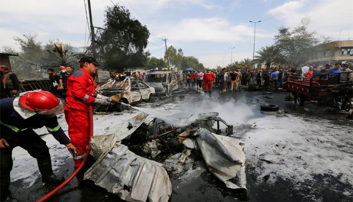 عراق: بغداد میں کار بم دھماکا، 4 افراد جاں بحق، 17 زخمی