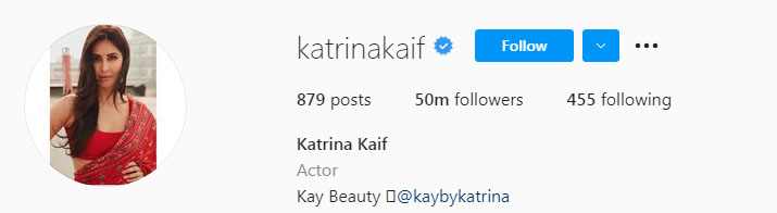 کترینہ کیف انسٹاگرام پر چھاگئیں