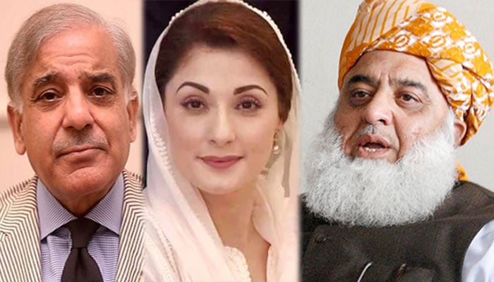 پی ڈی ایم اجلاس، شہباز، مریم، مولانا کی آمد