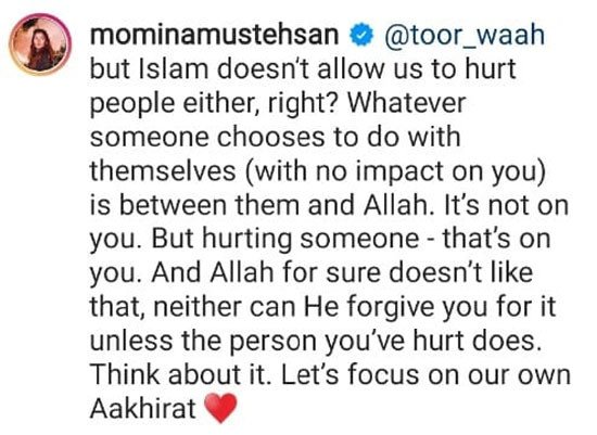 Momina Mustehsan defends Alizeh Shah amid wardrobe backlash