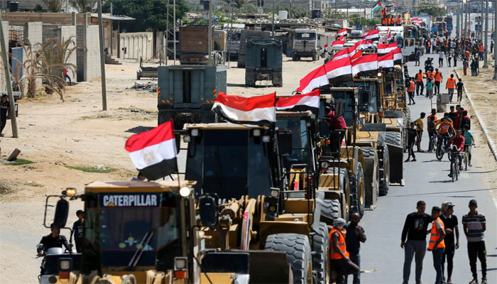 مصر نے غزہ میں تباہ شدہ انفراسٹرکچر کی بحالی کا آغاز کردیا