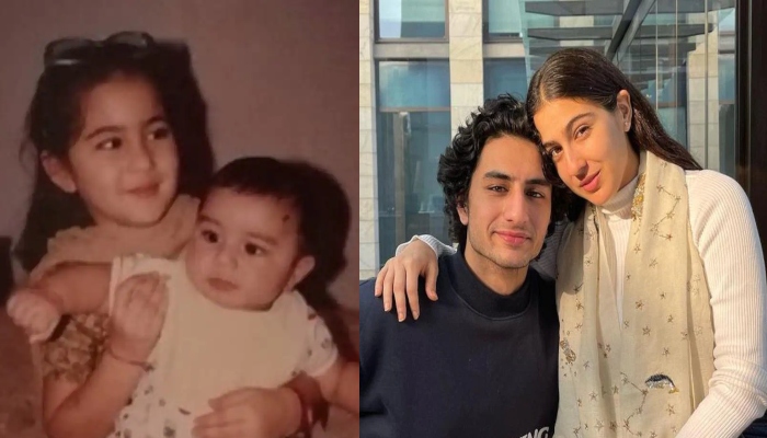 In cute throwback snaps, little Sara Ali Khan turns mommy to baby Ibrahim