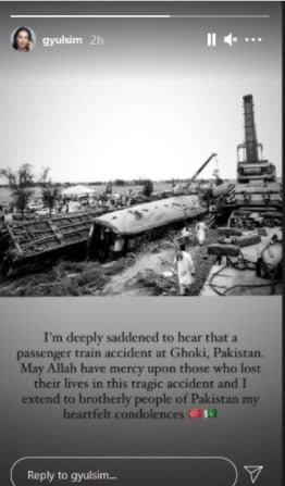 'اصلحان خاتون' ڈہرکی ٹرین حادثے پر غمزدہ