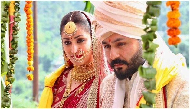 Yami Gautam simply beautiful in self-done makeup and mother’s saree at her wedding 