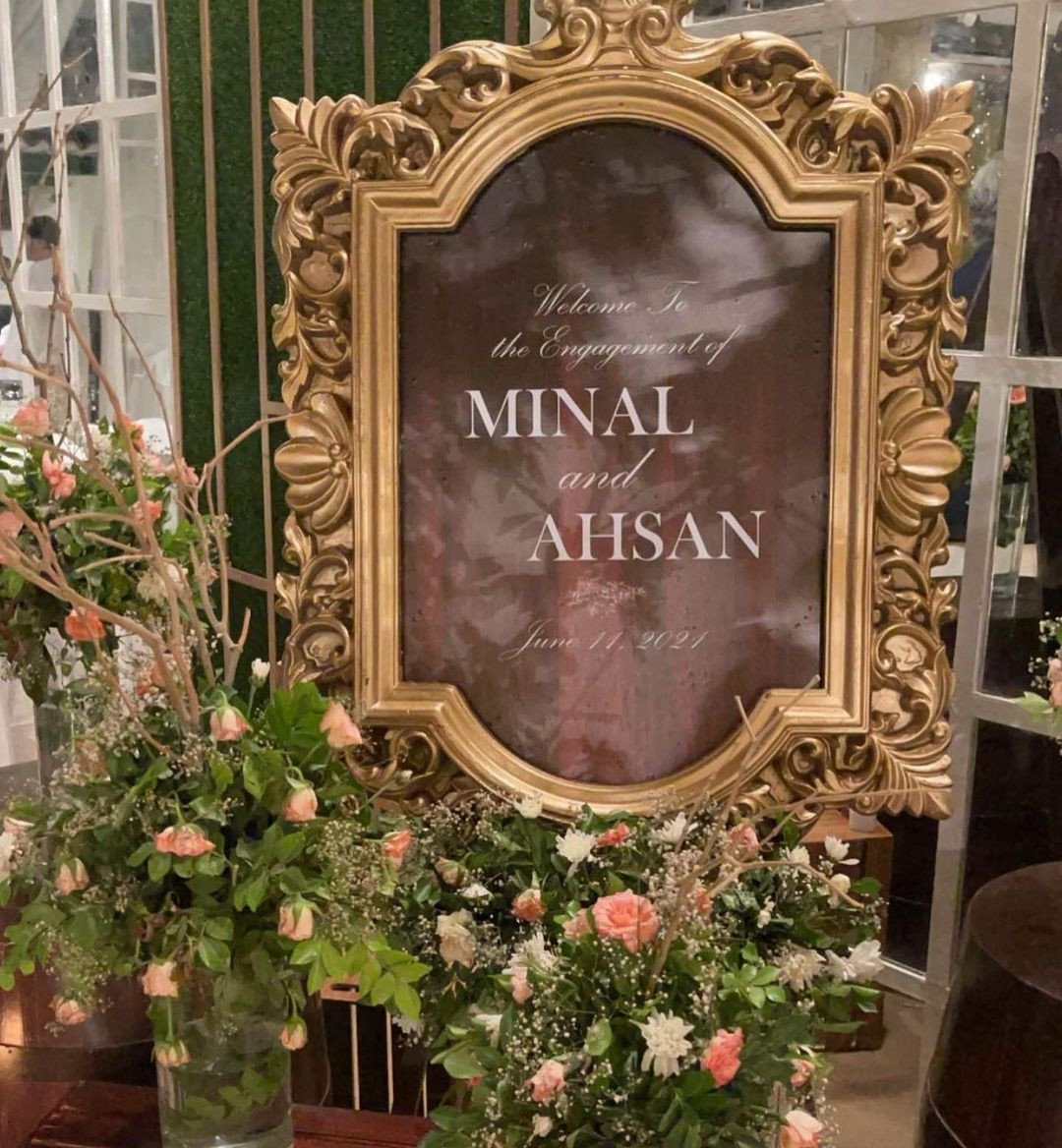 Minal Khan shares stunning shots from her dreamy engagement ceremony