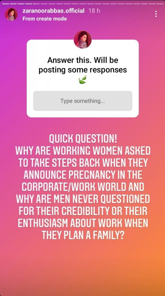 Zara Noor Abbas raises concerns on treatment pregnant women face in professional world