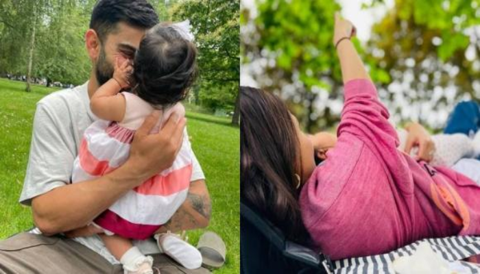 Anushka Sharma, Virat Kohli share a glimpse of Vamika as turns six-months-old