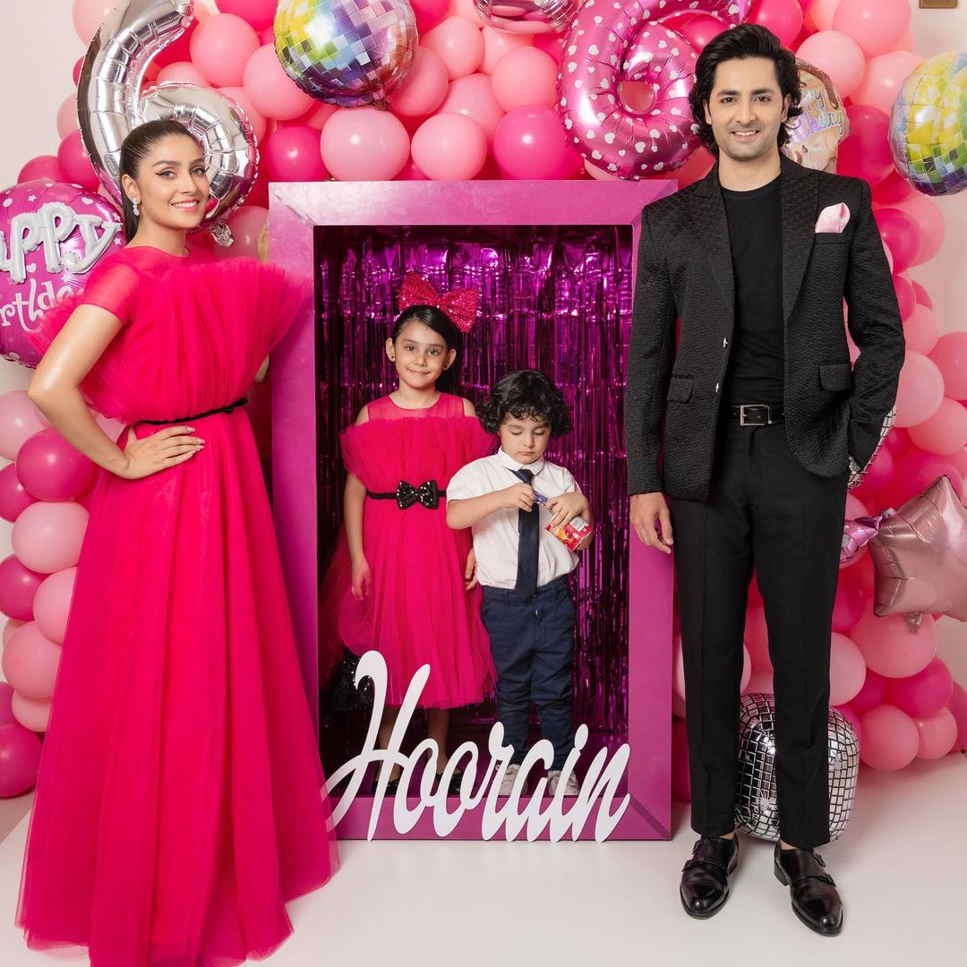 Ayeza Khan, Danish Taimoor share adorable snaps from daughter’s birthday as she turns 6