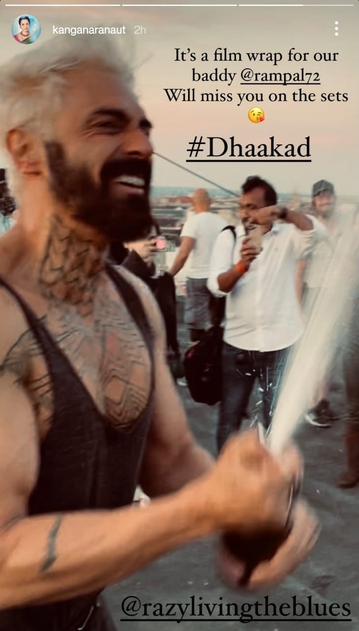 Kangana Ranaut clicks Arjun Rampal as he wraps up shooting his shots for ‘Dhaakad’ 