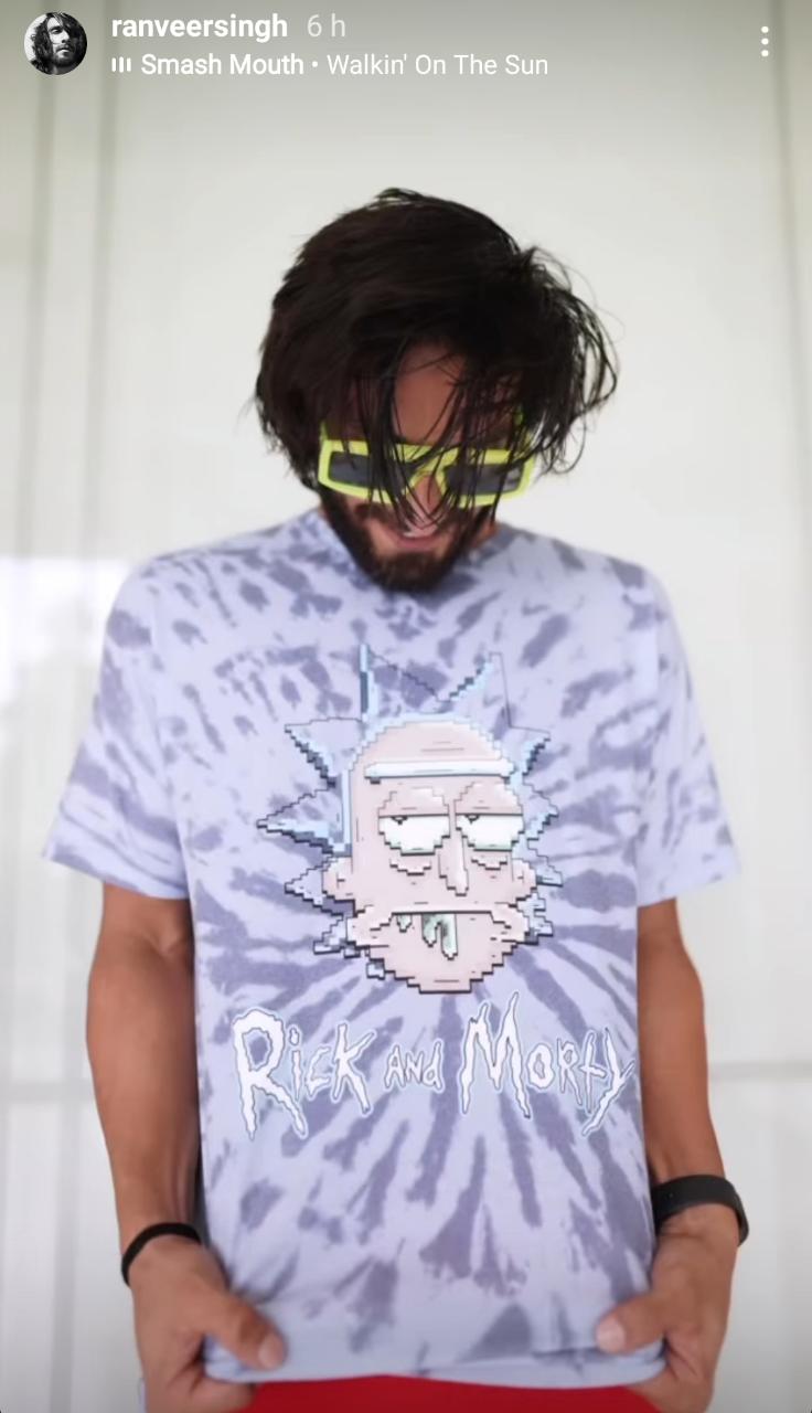 Ranveer Singh sports uber cool look as he flaunts his love for 'Rick & Morty'