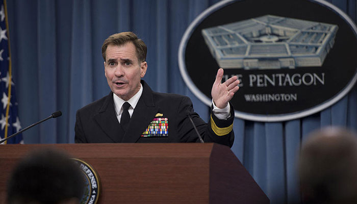 امریکا نے طالبان کو پسپا کرنے کے لیے فضائی حملے کئے، ترجمان پینٹاگون