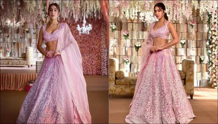 Sara Ali Khan channels royal princess vibes in pink floral ensemble in latest snaps