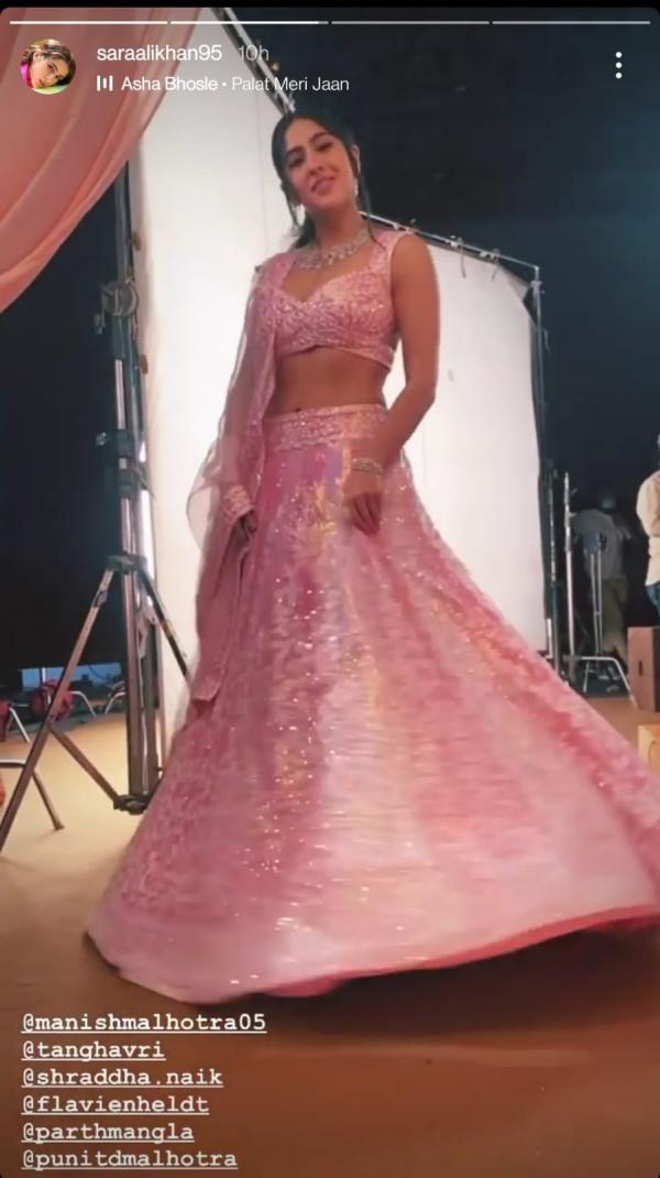 Sara Ali Khan channels royal princess vibes in pink floral ensemble in latest snaps