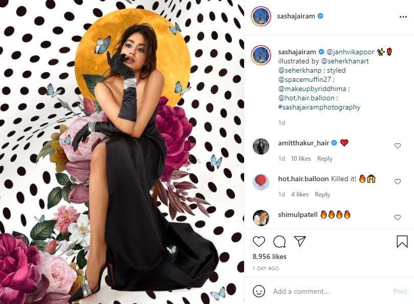 Janhvi Kapoor dubbed 'magic' in aesthetic slit gown: See Photo